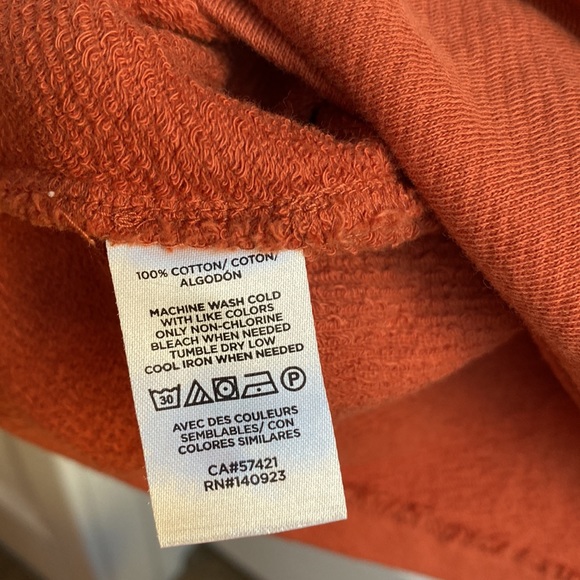 Loft Rust Orange Shift Cotton Dress - Picture 6 of 8